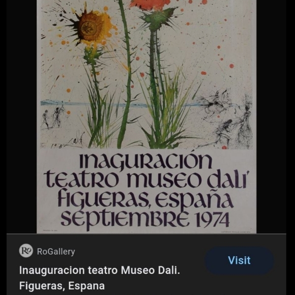 Salvador Dali Lithiograph 1 of 28 - Picture 8 of 8